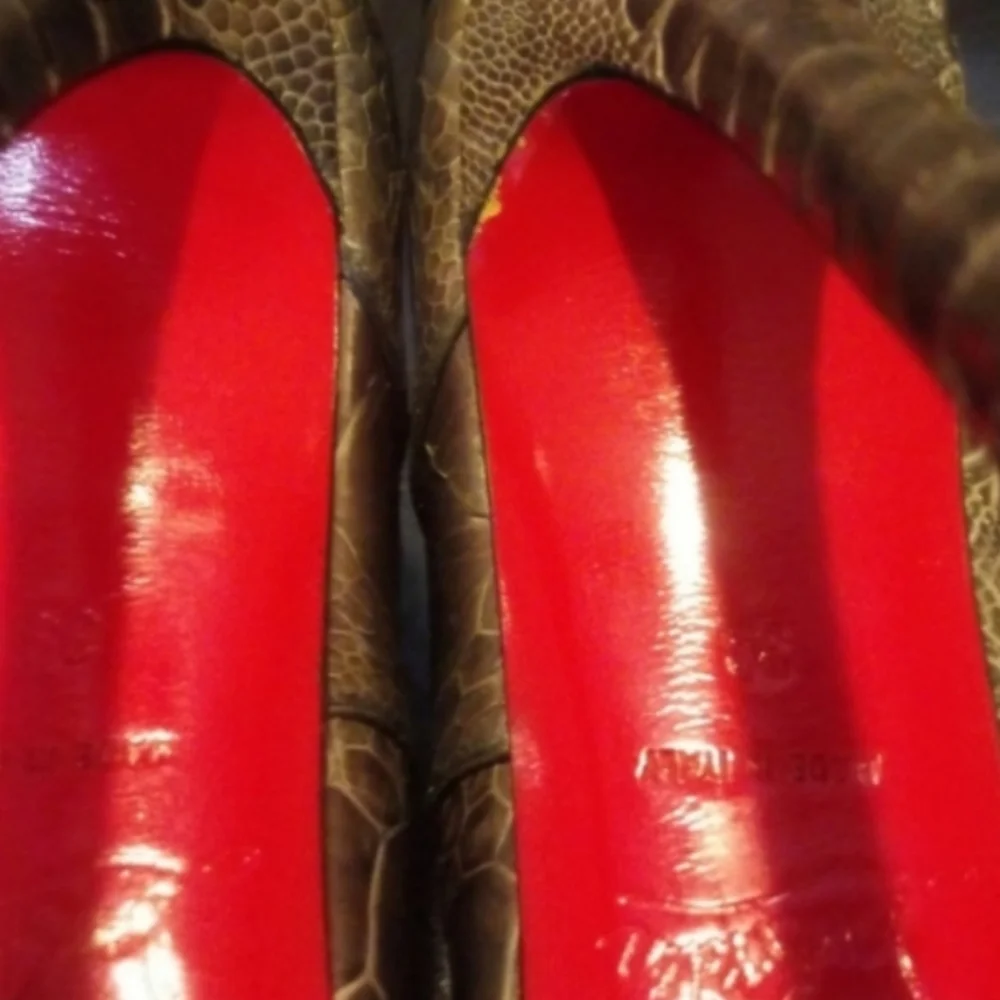 Christian Louboutin gray authentic
